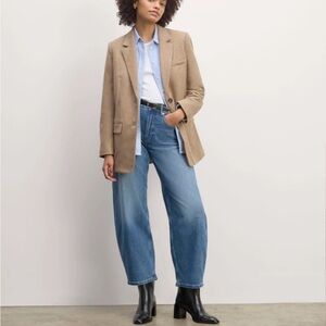The Oversized Blazer in Wool I Beige Twill - Everlane